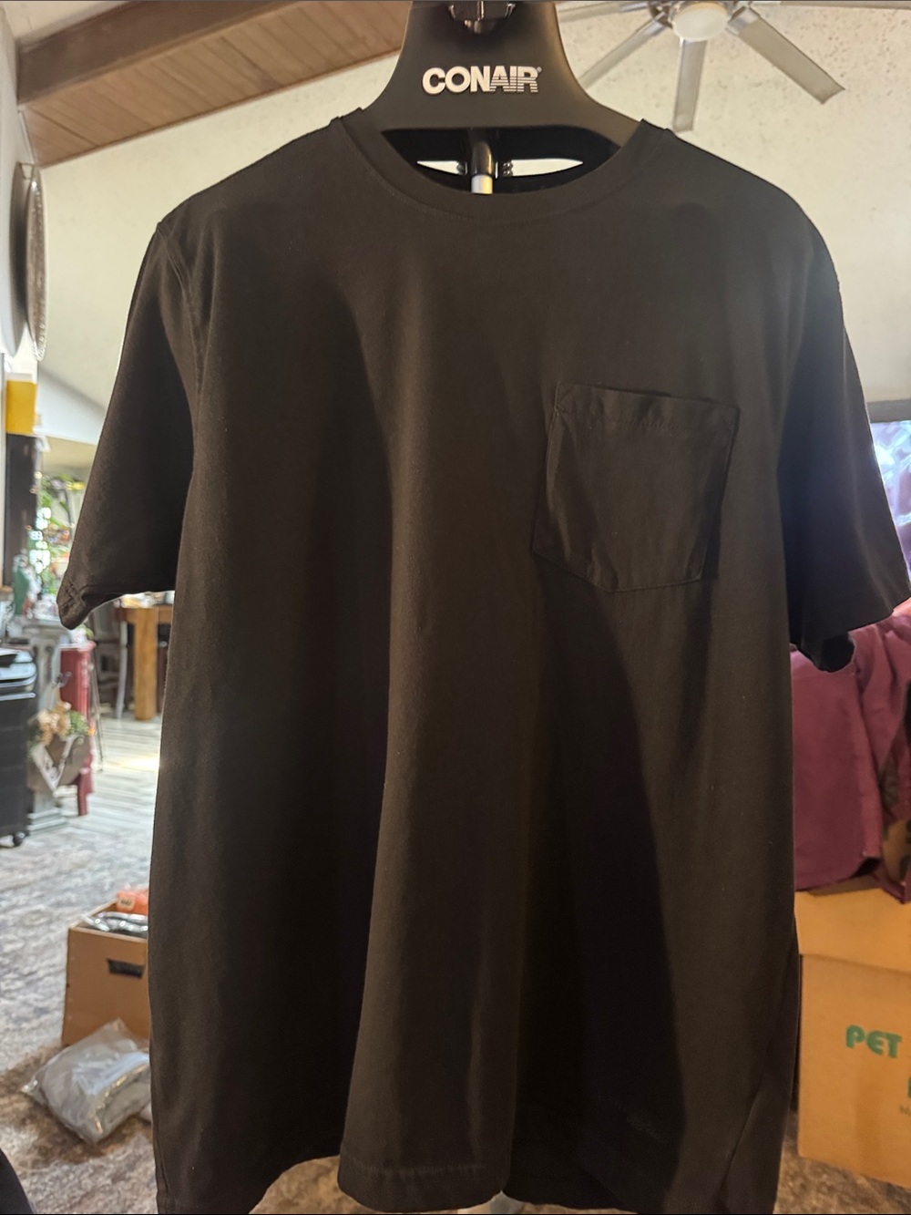 Eddie Bauer Black Short Sleeve Pocket Tee